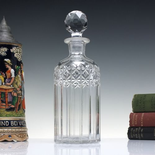 victorian glass whisky or wine glass decanter c1880 - CATEGORY: ANTIQUE GLASS - DATED 1880