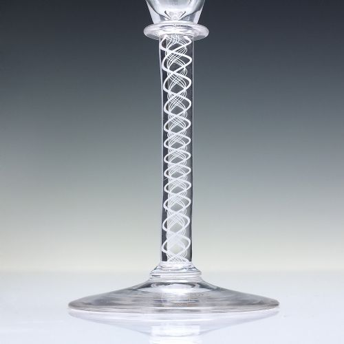 ANTIQUE SCOTTISH OPAQUE TWIST WINE GLASS C1850 - ADDITIONAL PHOTO 1