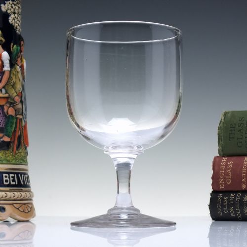 antique victorian glass wine goblet c1870 - CATEGORY: ANTIQUE GLASS - DATED 1870
