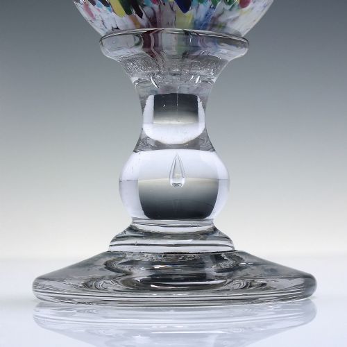 VICTORIAN PEDESTAL MILVILLE GLASS PAPER WEIGHT C1880 - ADDITIONAL PHOTO 3