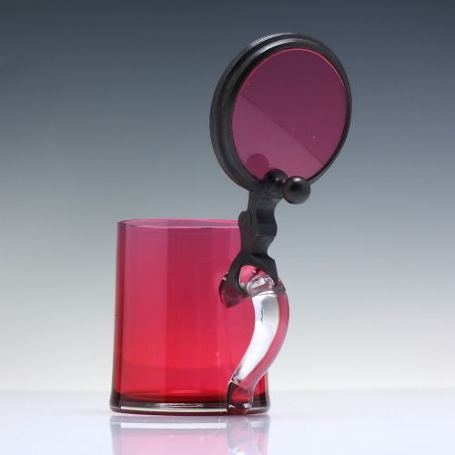 19th century cranberry glass tankard c1880 - CATEGORY: ANTIQUE GLASS - DATED 1880