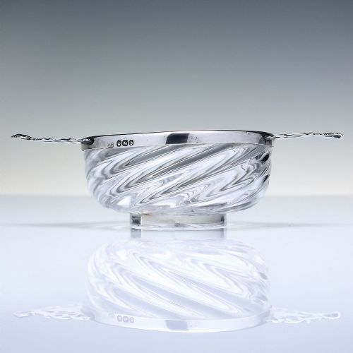 EXCEPTIONALLY RARE VICTORIAN SILVER GLASS QUAICH SHEFIELD 1894 - ADDITIONAL PHOTO 1