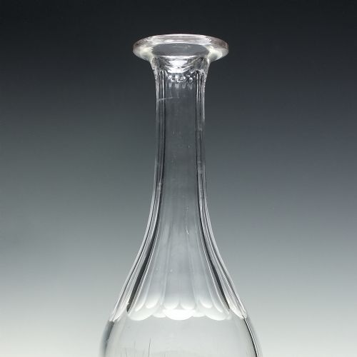 RARE 19TH CENTURY ENGRAVED BARLEY WINE GLASS SERVING BOTTLE C1880 - ADDITIONAL PHOTO 4