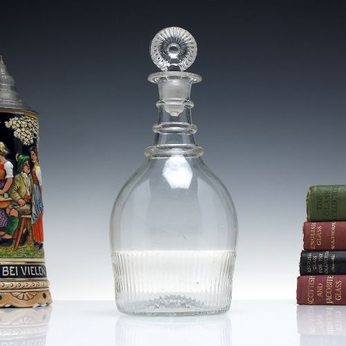 georgian irish glass decanter c1815 - CATEGORY: ANTIQUE GLASS - DATED 1800