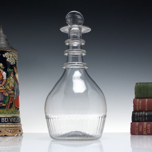 georgian 18th century irish glass decanter c1790 - CATEGORY: ANTIQUE GLASS - DATED 1750