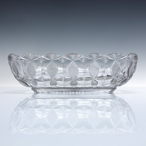 ANGLO IRISH 19TH CENTURY CUT GLASS SERVING BOWL C1840 - ADDITIONAL PHOTO 2