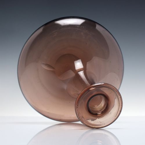 19TH CENTURY BROWN GLASS MELL PERSONAL DECANTER C1830 - ADDITIONAL PHOTO 2