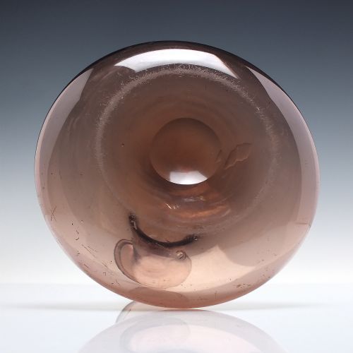 19TH CENTURY BROWN GLASS MELL PERSONAL DECANTER C1830 - ADDITIONAL PHOTO 3