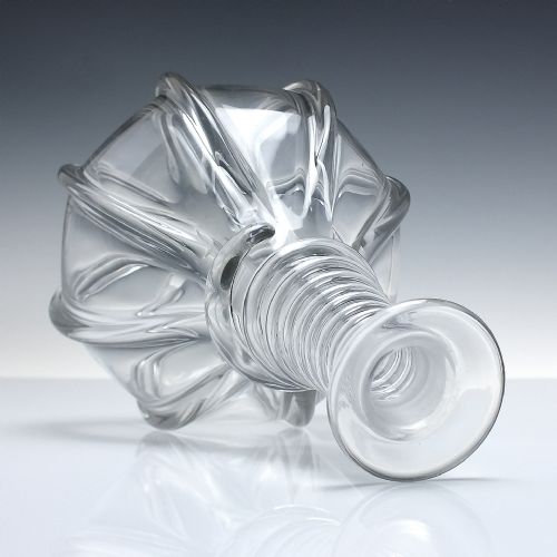 RARE 19TH CENTURY SNAKE RING GLASS DECANTER C1840 - ADDITIONAL PHOTO 2