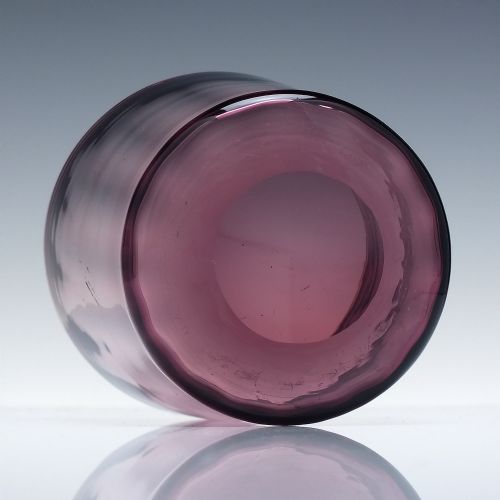 VINTAGE AMETHYST AND AMBER GLASS FINGER BOWLS C1950 - ADDITIONAL PHOTO 3