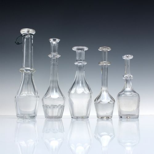 georgian glass toddy lifter collection five c1820 - CATEGORY: ANTIQUE GLASS - DATED GEORGIAN