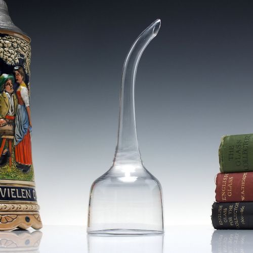 long 18th century glass decanter funnel c1760 - CATEGORY: ANTIQUE GLASS - DATED GEORGIAN