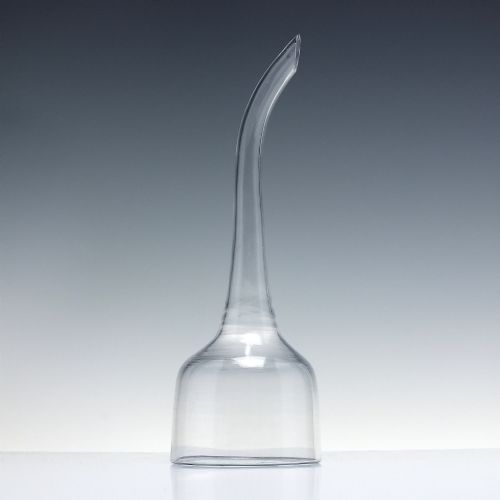 LONG 18TH CENTURY GLASS DECANTER FUNNEL C1760 - ADDITIONAL PHOTO 1