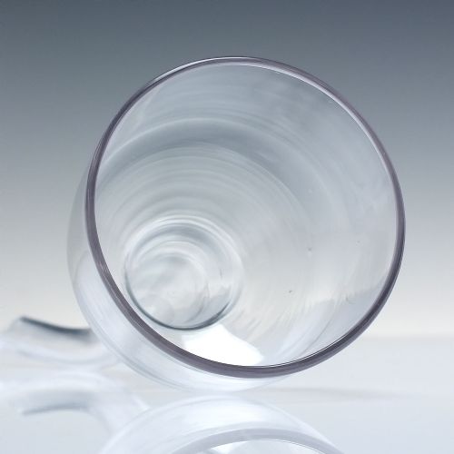 LONG 18TH CENTURY GLASS DECANTER FUNNEL C1760 - ADDITIONAL PHOTO 3