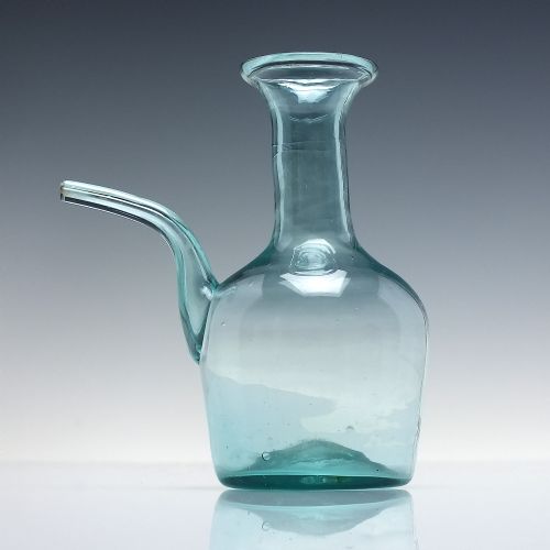 19th century glass oil porron c18501900 - CATEGORY: ANTIQUE GLASS - DATED 1850