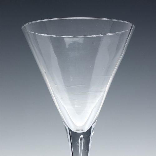 UNUSUAL GEORGIAN PLAIN STEM WINE GLASS C1740 - ADDITIONAL PHOTO 3