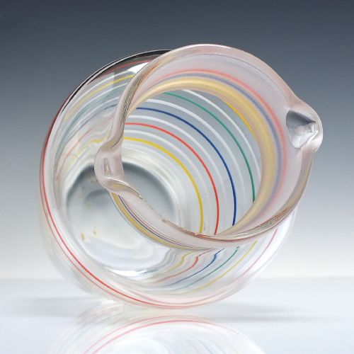ART DECO HARLIQUIN GLASS COCKTAIL DECANTER SHAKER C193060 - ADDITIONAL PHOTO 3