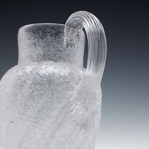 VICTORIAN OVERSHOT GLASS WATER JUG C1880 - ADDITIONAL PHOTO 3
