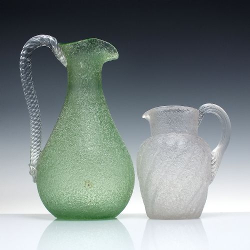 VICTORIAN OVERSHOT GLASS WATER JUG C1880 - ADDITIONAL PHOTO 4