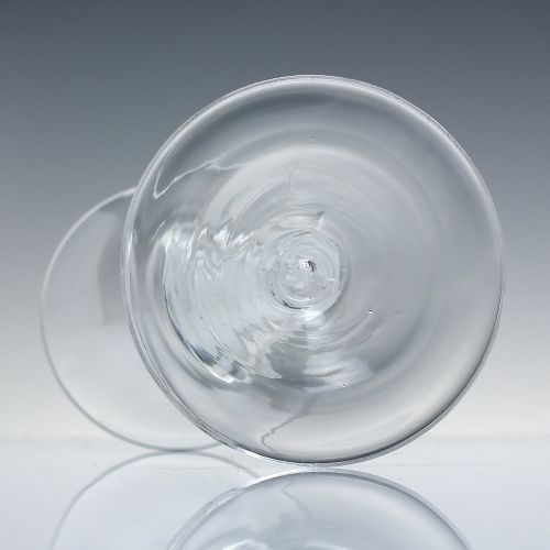 18TH CENTURY TRIPLE KNOP OPAQUE TWIST WINE GLASS C1760 - ADDITIONAL PHOTO 5