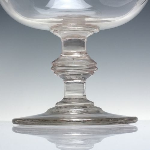 LARGE VICTORIAN ENGRAVED GLASS PUNCH BOWL C1850 - ADDITIONAL PHOTO 2