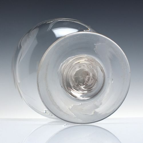 LARGE VICTORIAN ENGRAVED GLASS PUNCH BOWL C1850 - ADDITIONAL PHOTO 4