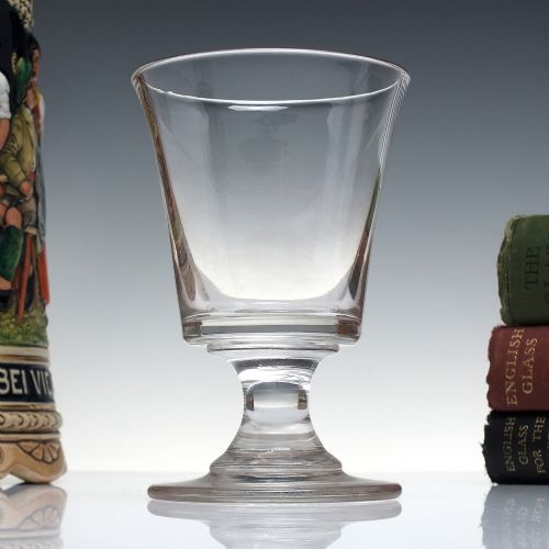 19th century glass rummer with flared bucket bowl c1840 - CATEGORY: ANTIQUE GLASS - DATED VICTORIAN
