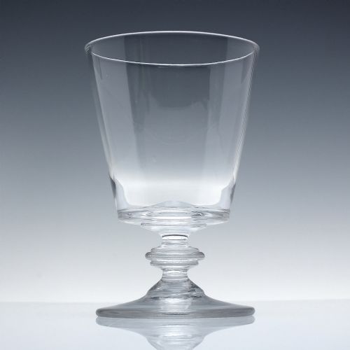 GEORGIAN GLASS RUMMER WITH ANNULATED KNOP C1820 - ADDITIONAL PHOTO 1