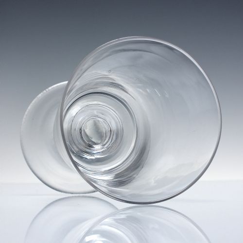 GEORGIAN GLASS RUMMER WITH ANNULATED KNOP C1820 - ADDITIONAL PHOTO 2