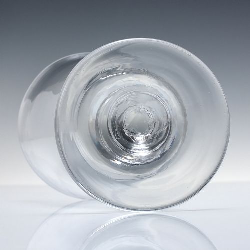 GEORGIAN GLASS RUMMER WITH ANNULATED KNOP C1820 - ADDITIONAL PHOTO 3