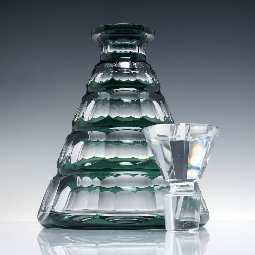 ART DECO VAL ST LAMBERT GLASS SHIPS DECANTER C1930 - ADDITIONAL PHOTO 1