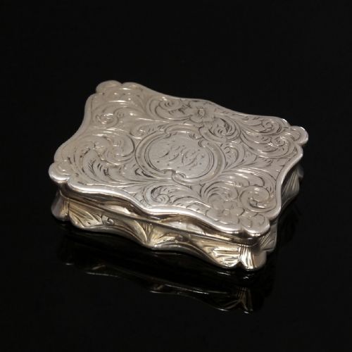 RARE VICTORIAN SILVER VINAIGRETTE BY EDWARD SMITH BIRMINGHAM 1856 - ADDITIONAL PHOTO 2