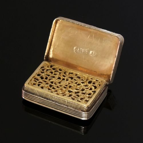 georgian silver vinaigrette by thomas shaw birmingham 1829 - CATEGORY: ANTIQUE SILVER - DATED 1800