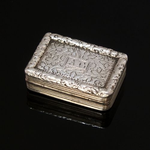 GEORGIAN SILVER VINAIGRETTE BY THOMAS SHAW BIRMINGHAM 1829 - ADDITIONAL PHOTO 1