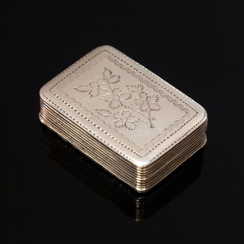 GEORGIAN SILVER VINAIGRETTE BY THOMAS SHAW BIRMINGHAM 1829 - ADDITIONAL PHOTO 5