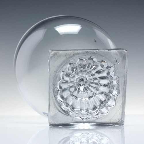 GEORGIAN GLASS RUMMER WITH LEMON SQUEEZER FOOT C1800 - ADDITIONAL PHOTO 3