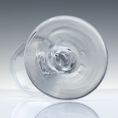 ANTIQUE ENGRAVED GEORGIAN GIN GLASS C1760 - ADDITIONAL PHOTO 4