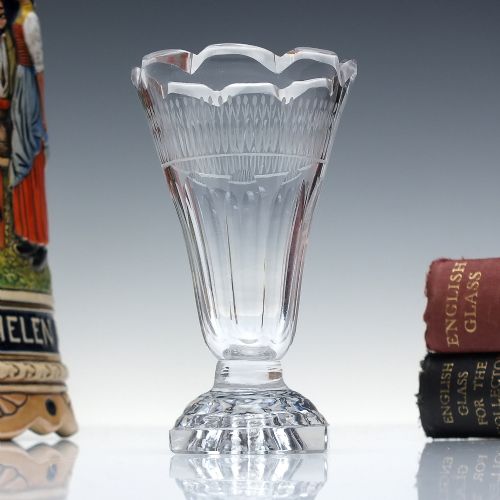 georgian engraved and cut jelly glass c1800 - CATEGORY: ANTIQUE GLASS - DATED GEORGIAN