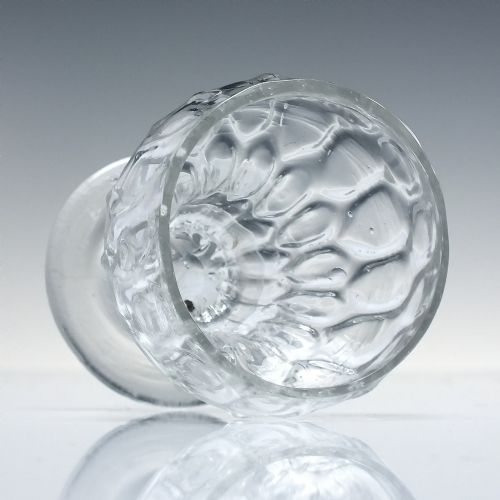 RARE GEORGIAN HEXAGONAL MOULDED MONTEITH OR BONNET GLASS C1780 - ADDITIONAL PHOTO 1