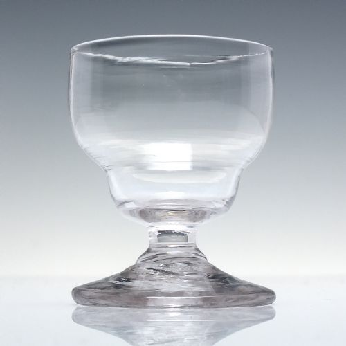 georgian plain ogee bowl monteith or bonnet glass c1780 - CATEGORY: ANTIQUE GLASS - DATED GEORGIAN