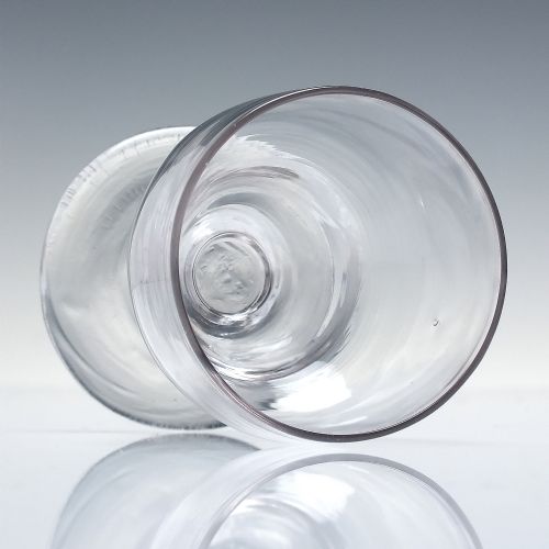 GEORGIAN PLAIN OGEE BOWL MONTEITH OR BONNET GLASS C1780 - ADDITIONAL PHOTO 1