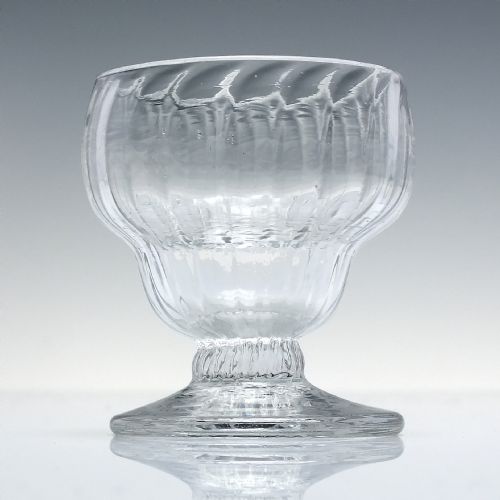 rare georgian rib moulded monteith or bonnet glass c1780 - CATEGORY: ANTIQUE GLASS - DATED GEORGIAN
