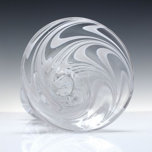 RARE 19TH CENTURY NAILSEA GLASS HOLLOW STEM GLASS CANDLE STICK C1830 - ADDITIONAL PHOTO 4