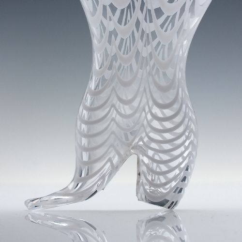 RARE LARGE NAILSEA GLASS STIRRUP GLASS BOOT FLASK PINT C1930 - ADDITIONAL PHOTO 1