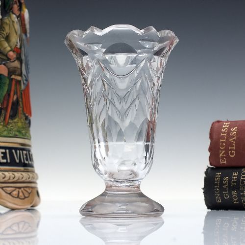 18th century vesica cut jelly glass c1790 - CATEGORY: ANTIQUE GLASS - DATED GEORGIAN
