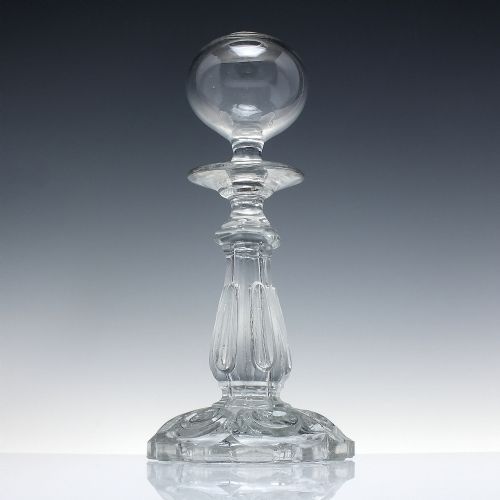 19TH CENTURY FRENCH PEDESTAL LACEMAKERS LAMP C1850 - ADDITIONAL PHOTO 1