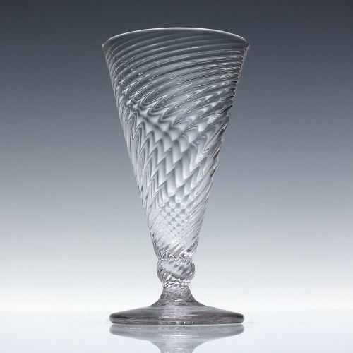 18TH CENTURY FULL WRYTHEN ALE GLASS C1780 - ADDITIONAL PHOTO 1