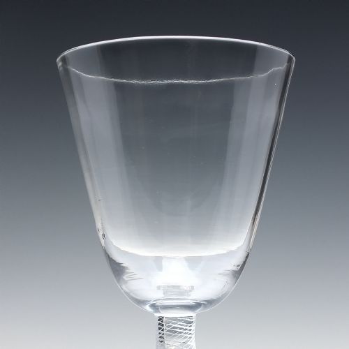 RARE TRIPLE KNOP 18TH CENTURY AIR TWIST WINE GLASS C1750 - ADDITIONAL PHOTO 3