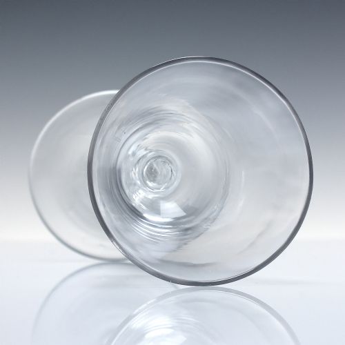 RARE TRIPLE KNOP 18TH CENTURY AIR TWIST WINE GLASS C1750 - ADDITIONAL PHOTO 4