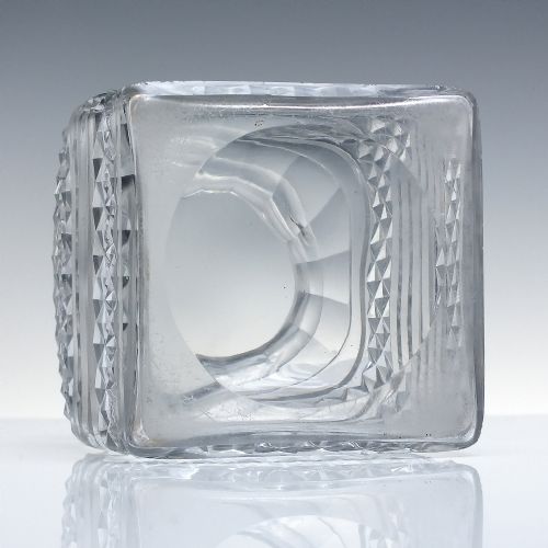 GEORGIAN CUT GLASS TEA CADDY C1820 - ADDITIONAL PHOTO 3